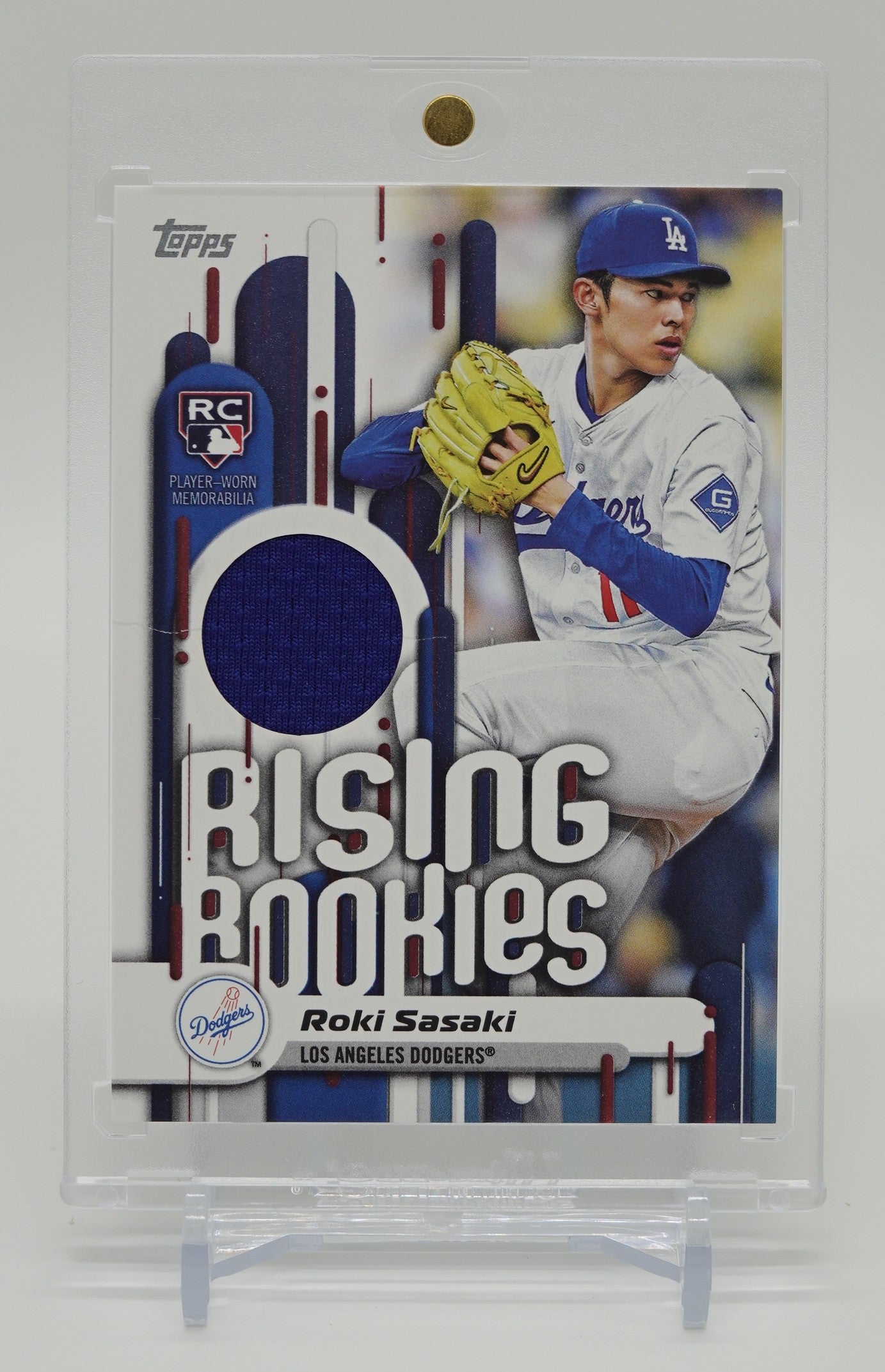 佐々木朗希 レリック(ジャージ)・ルーキーカード 2025 Topps Baseball Update Series Rising Rookies Relic Card #RRR-RS Roki Sasaki RC
