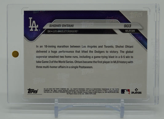 大谷翔平 2025 MLB Topps NOW カード #903 2025 ワールドシリーズ 第3戦