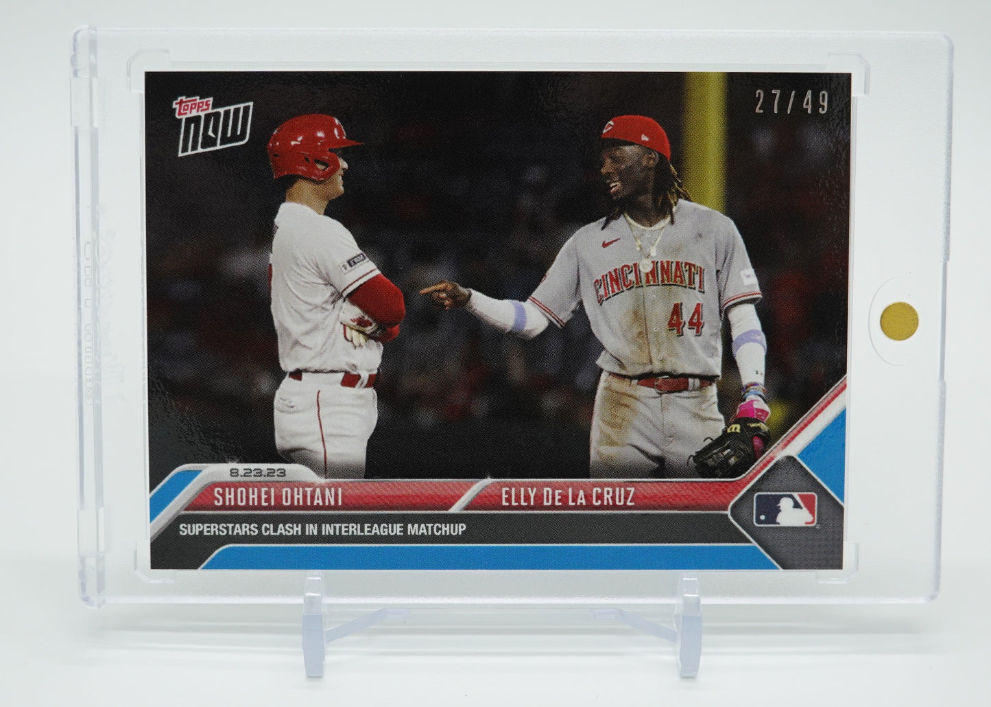 大谷翔平 エリー・デ・ラ・クルーズ 49枚限定ブルーパラレル 2023 Topps NOW Card Blue Parallel #750 Shohei Ohtani / Elly De La Cruz #'d 27/49