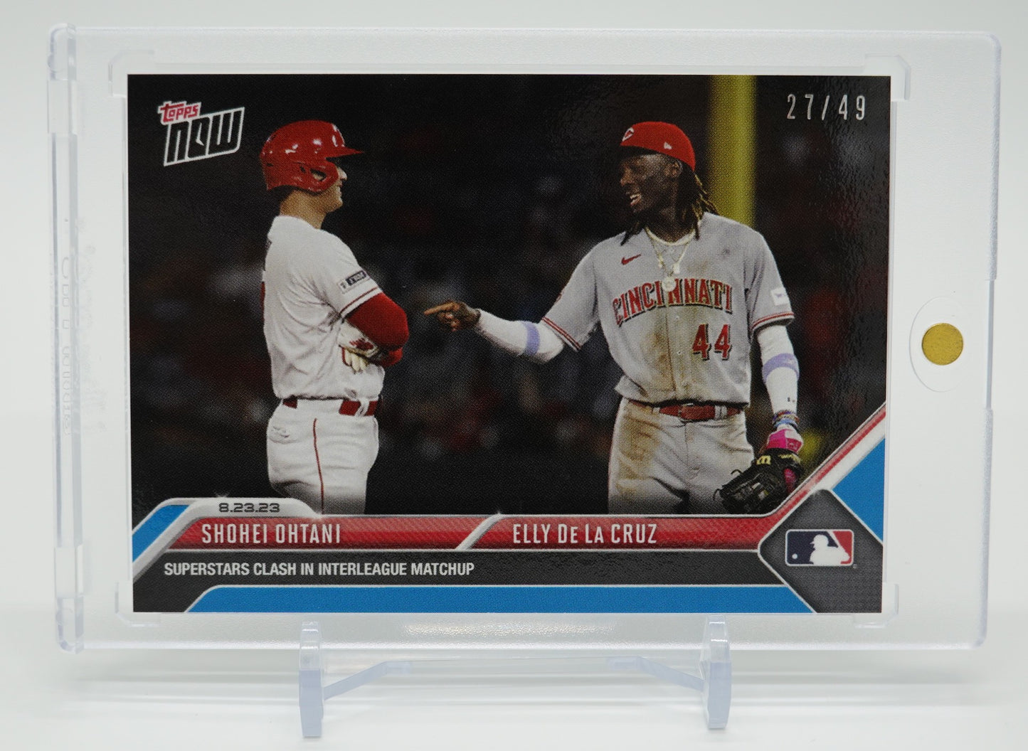大谷翔平 エリー・デ・ラ・クルーズ 49枚限定ブルーパラレル 2023 Topps NOW Card Blue Parallel #750 Shohei Ohtani / Elly De La Cruz #'d 27/49