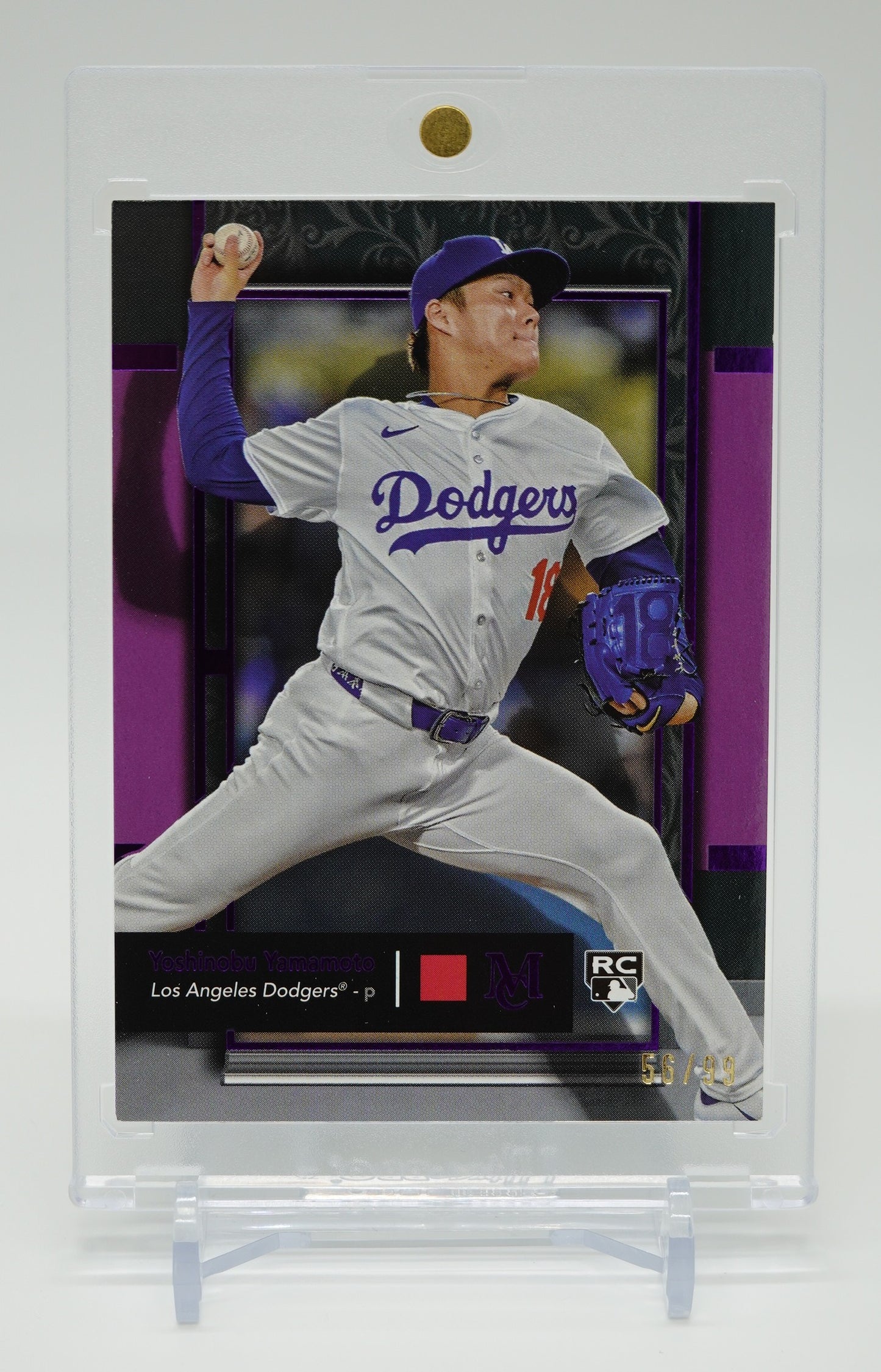 世界99枚限定 アメジスト・パラレル ドジャース・山本由伸 ルーキーカード 2024 Topps Museum Collection Amethyst Parallel  #9 Yoshinobu Yamamoto RC #'d/99