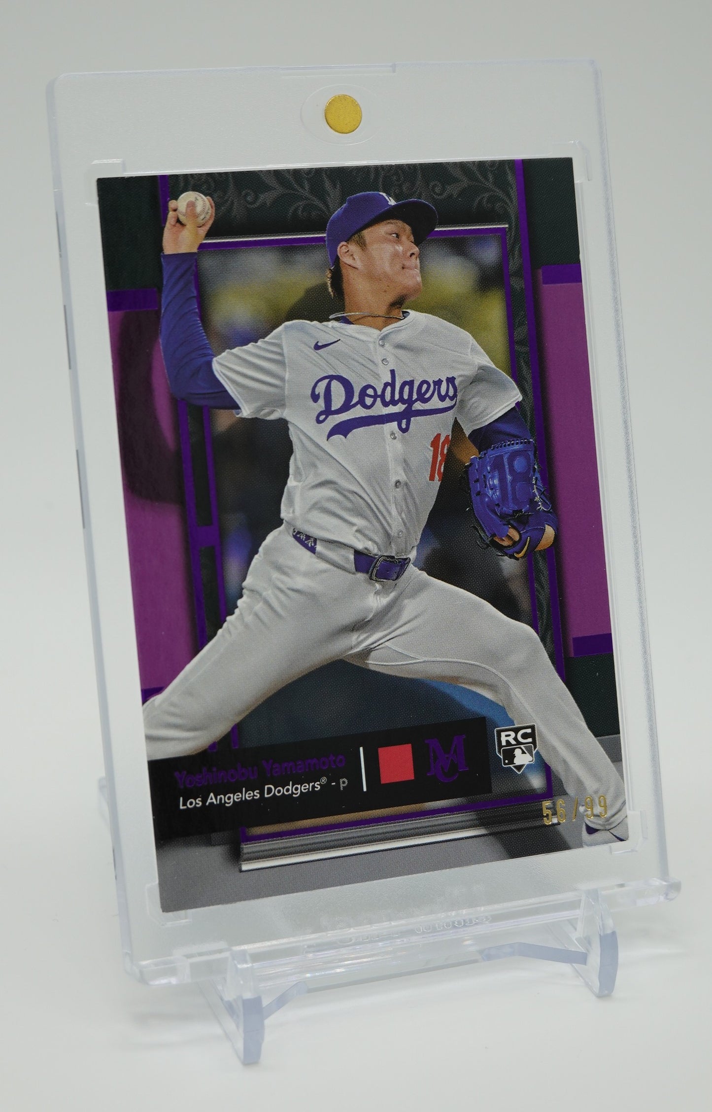 世界99枚限定 アメジスト・パラレル ドジャース・山本由伸 ルーキーカード 2024 Topps Museum Collection Amethyst Parallel  #9 Yoshinobu Yamamoto RC #'d/99