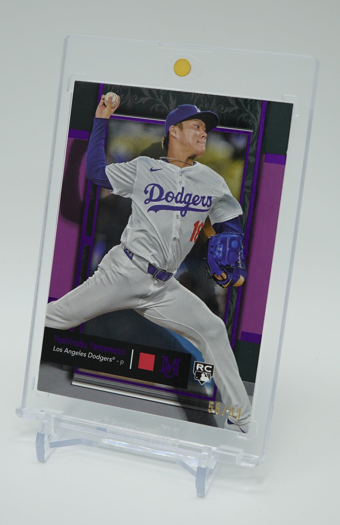 世界99枚限定 アメジスト・パラレル ドジャース・山本由伸 ルーキーカード 2024 Topps Museum Collection Amethyst Parallel  #9 Yoshinobu Yamamoto RC #'d/99