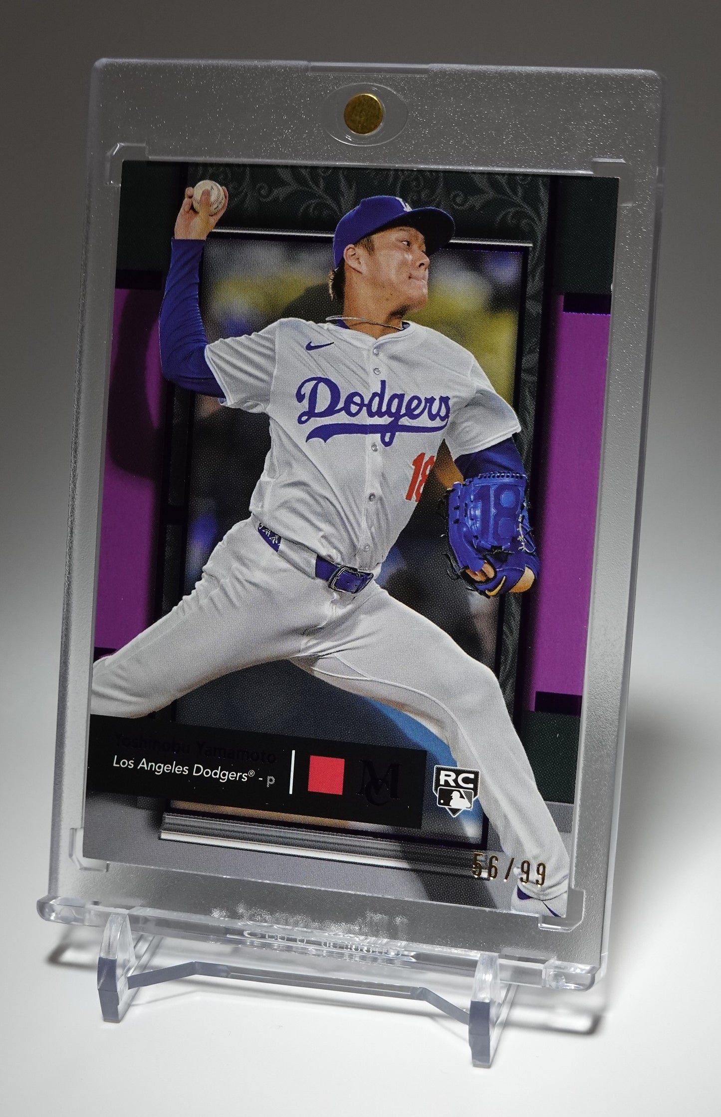 世界99枚限定 アメジスト・パラレル ドジャース・山本由伸 ルーキーカード 2024 Topps Museum Collection Amethyst Parallel  #9 Yoshinobu Yamamoto RC #'d/99