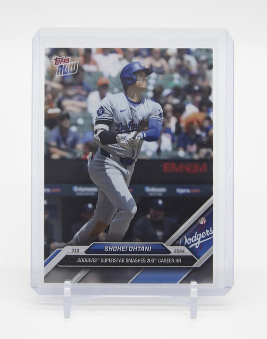 大谷翔平 メジャー通算200本塁打達成記念 2024 MLB Topps Now カード #413 Dodgers Superstar Smashes 200th Career HRs
