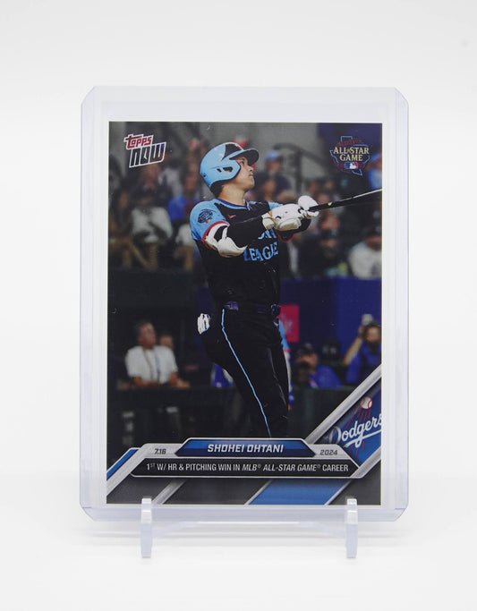大谷翔平 史上初、オールスターゲームでホームラン＆勝利投手を達成！ 2024 MLB Topps Now カード #437 1st W/ HR & Pitching Win in MLB All-Star Game Career