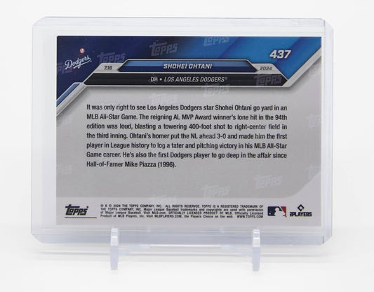 大谷翔平 史上初、オールスターゲームでホームラン＆勝利投手を達成！ 2024 MLB Topps Now カード #437 1st W/ HR & Pitching Win in MLB All-Star Game Career