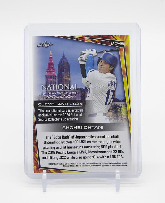 大谷翔平「National」カードショー Leaf社限定配布 VIPプロモカード 2024 Leaf National Sports Collectors Convention VIP Promo Card #VP-5 Shohei Ohtani